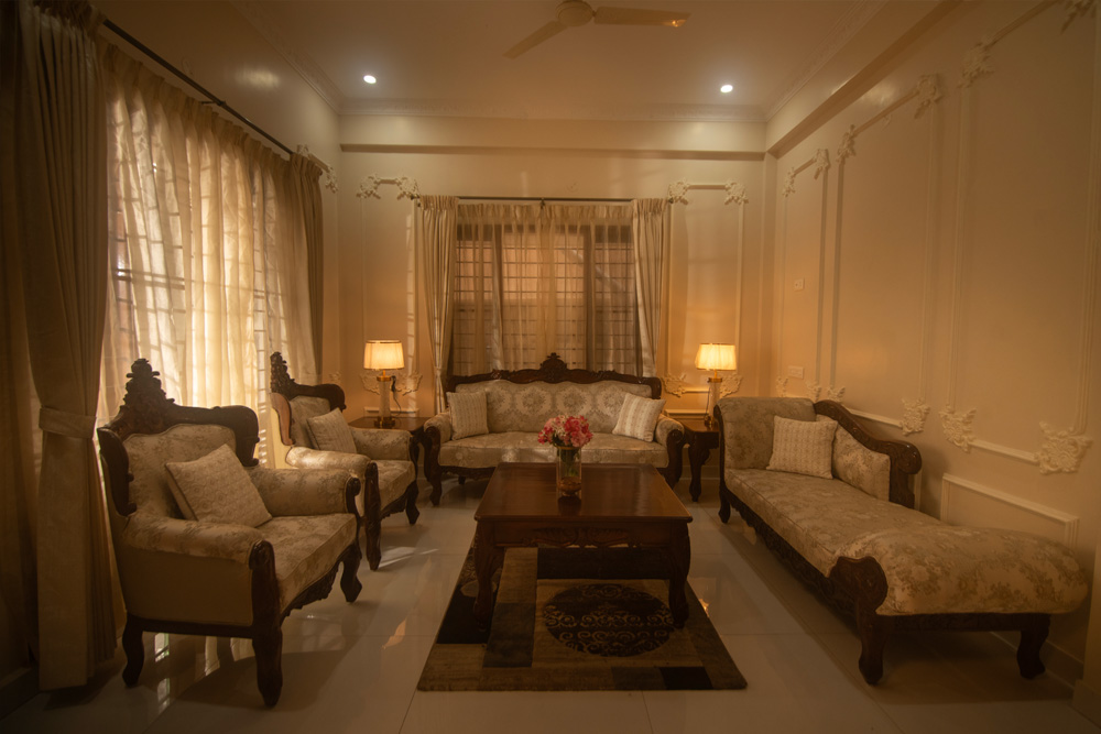 Living room at Evara Niketan