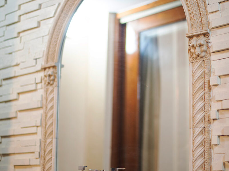 bathroom mirror