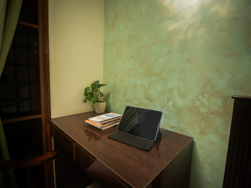 bedroom desk workspace